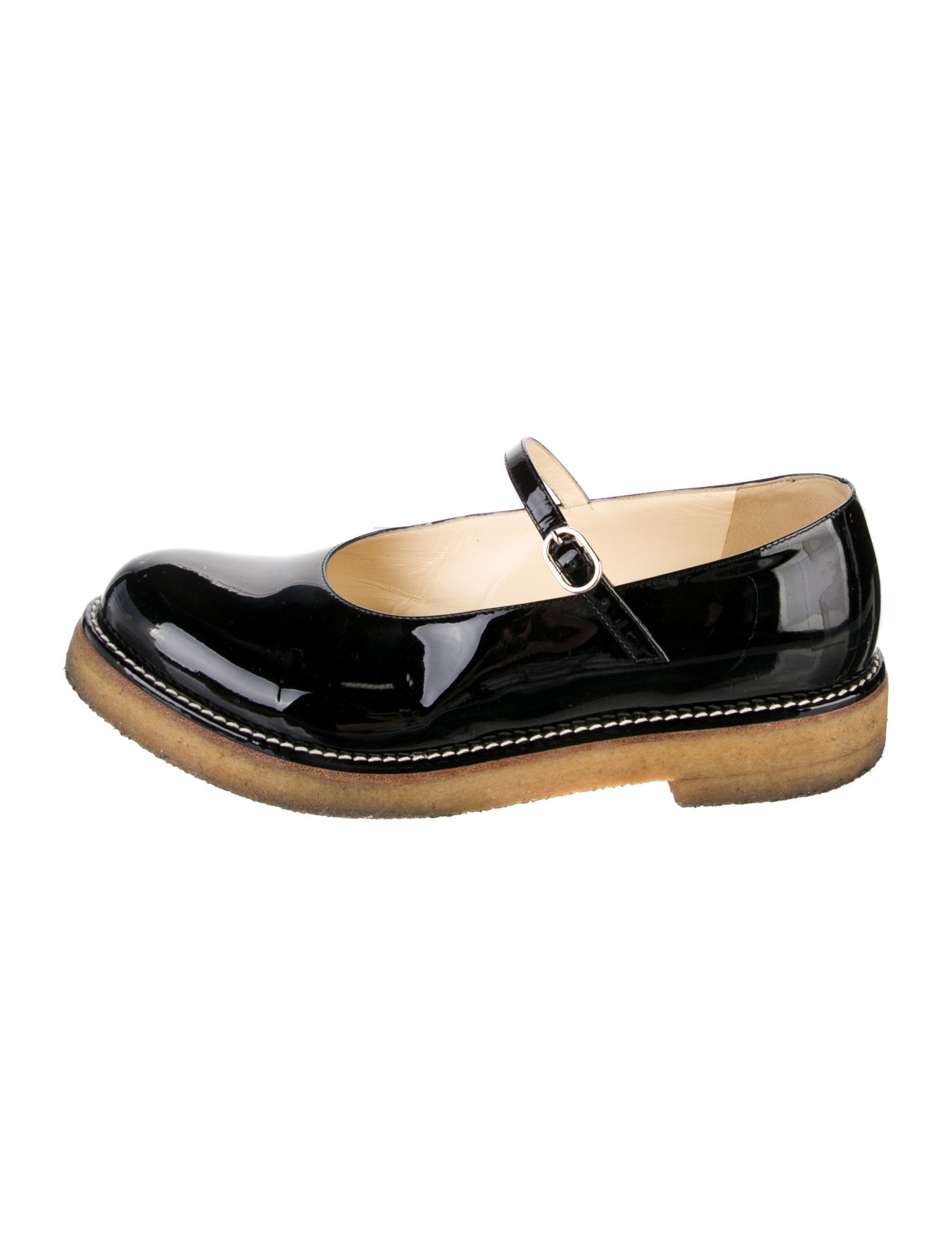 Chanel 2016 Interlocking CC Logo Mary Jane Flats